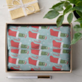Rick und Morty | Christmas Pickle Rick Pattern Seidenpapier (Geschenk)