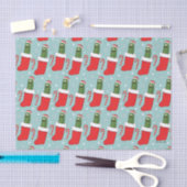 Rick und Morty | Christmas Pickle Rick Pattern Seidenpapier (Handwerk)