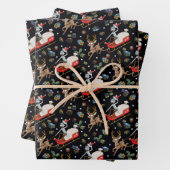 Rick und Morty | Christmas Reindeer Sleigh Pattern Geschenkpapier Set (Beispiel)