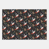 Rick und Morty | Christmas Reindeer Sleigh Pattern Geschenkpapier Set (Vorderseite)