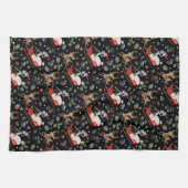 Rick und Morty | Christmas Reindeer Sleigh Pattern Geschirrtuch (Horizontal)