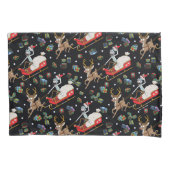 Rick und Morty | Christmas Reindeer Sleigh Pattern Kissenbezug (Vorderseite)