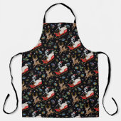 Rick und Morty | Christmas Reindeer Sleigh Pattern Schürze (Vorderseite)