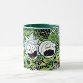 Rick und Morty Collage-Mauspad Tasse (Zentrum)