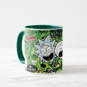 Rick und Morty Collage-Mauspad Tasse (Vorderseite Links)