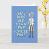 RICK UND MORTY™ | Das war mein Plan die ganze Zeit Karte (Gelbe Blume)