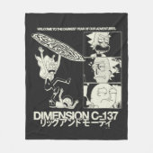 RICK UND MORTY™ | Dimension C-137 Fleecedecke (Vorderseite)