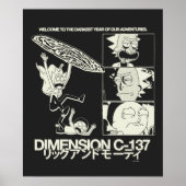 RICK UND MORTY™ | Dimension C-137 Poster (Vorne)