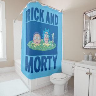 RICK UND MORTY™   Durchqueren des Portals Duschvorhang