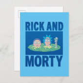 RICK UND MORTY™ | Durchqueren des Portals Einladungspostkarte (Vorne/Hinten)