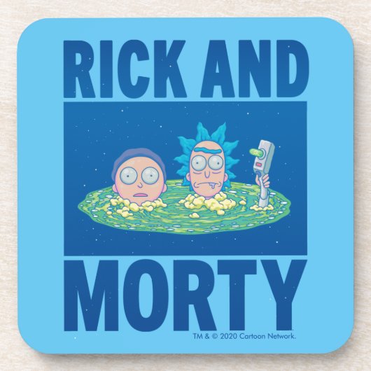 RICK UND MORTY™ | Durchqueren des Portals Getränkeuntersetzer (Vorderseite)