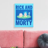 RICK UND MORTY™ | Durchqueren des Portals Leinwanddruck (Insitu (Wohnzimmer))