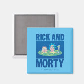 RICK UND MORTY™ | Durchqueren des Portals Magnet (Vorderseite/Rückseite)
