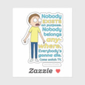 RICK UND MORTY™ | Es gibt keinen Zweck Aufkleber (Blatt)