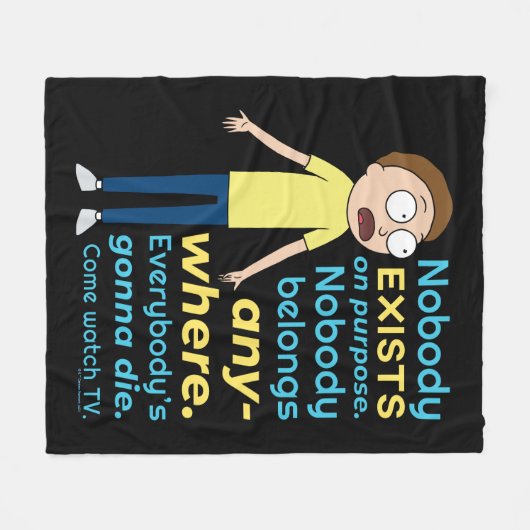 RICK UND MORTY™ | Es gibt keinen Zweck Fleecedecke (Vorderseite (Horizontal))