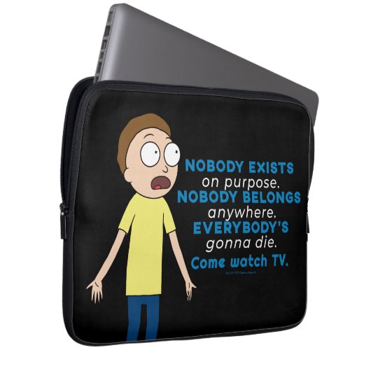 RICK UND MORTY™ | Es gibt keinen Zweck Laptopschutzhülle (Vorne Rechts)