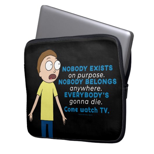 RICK UND MORTY™ | Es gibt keinen Zweck Laptopschutzhülle (Vorderseite Links)