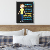 RICK UND MORTY™ | Es gibt keinen Zweck Leinwanddruck (Insitu (Schlafzimmer))