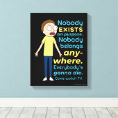 RICK UND MORTY™ | Es gibt keinen Zweck Leinwanddruck (Insitu (Holzboden))