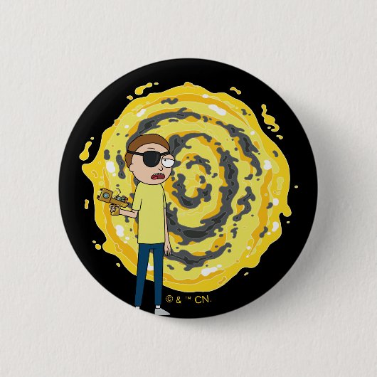 RICK UND MORTY™ | Evil Morty Portal Button (Vorderseite)