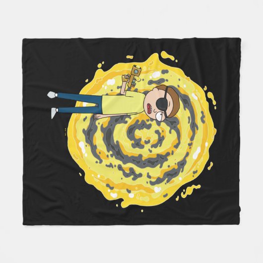 RICK UND MORTY™ | Evil Morty Portal Fleecedecke (Vorderseite (Horizontal))