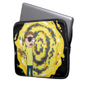 RICK UND MORTY™ | Evil Morty Portal Laptopschutzhülle (Vorderseite Links)