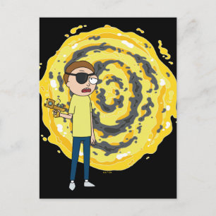 RICK UND MORTY™   Evil Morty Portal Postkarte