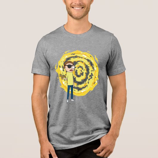 RICK UND MORTY™ | Evil Morty Portal Tri-Blend Shirt (Vorderseite)