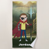 RICK UND MORTY™ | Evil Morty Strandtuch (Vorderseite)