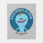RICK UND MORTY™ | Existenz ist Schmerz Fleecedecke (Vorderseite)