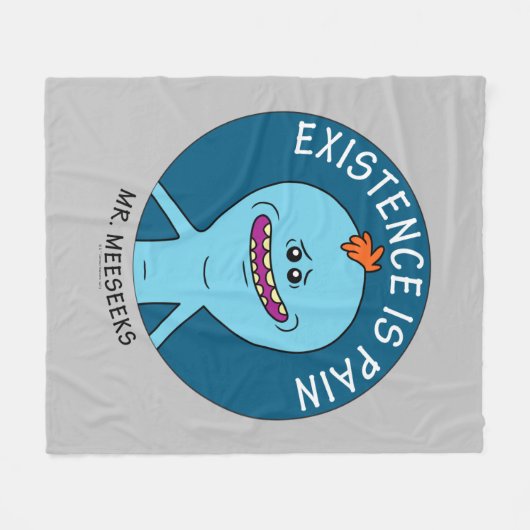 RICK UND MORTY™ | Existenz ist Schmerz Fleecedecke (Vorderseite (Horizontal))
