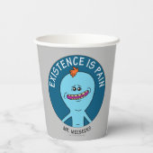 RICK UND MORTY™ | Existenz ist Schmerz Pappbecher (Rückseite)