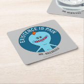 RICK UND MORTY™ | Existenz ist Schmerz Rechteckiger Pappuntersetzer (angewinkelt)