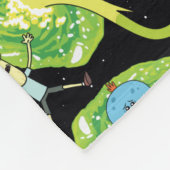 RICK UND MORTY™ | Fallende durch Portale Muster Fleecedecke (Ecke)