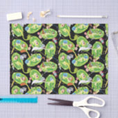 RICK UND MORTY™ | Fallende durch Portale Muster Seidenpapier (Handwerk)