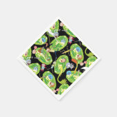 RICK UND MORTY™ | Fallende durch Portale Muster Serviette (Ecke)