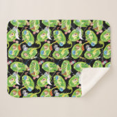 RICK UND MORTY™ | Fallende durch Portale Muster Sherpadecke (Vorderseite (Horizontal))