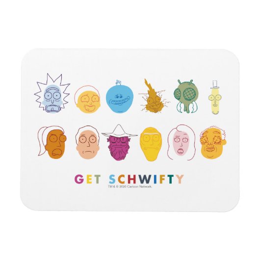 RICK UND MORTY™ | Get Schwifty Magnet (Horizontal)