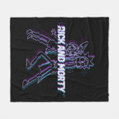 RICK UND MORTY™ | Glitched Rick and Morty Fleecedecke (Vorderseite (Horizontal))