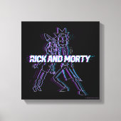 RICK UND MORTY™ | Glitched Rick and Morty Leinwanddruck (Vorderseite)