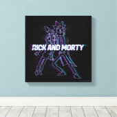 RICK UND MORTY™ | Glitched Rick and Morty Leinwanddruck (Insitu (Holzboden))