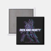 RICK UND MORTY™ | Glitched Rick and Morty Magnet (Vorderseite/Rückseite)