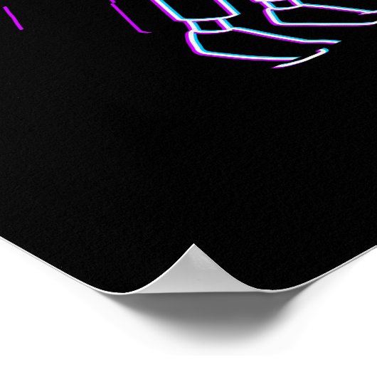 RICK UND MORTY™ | Glitched Rick and Morty Poster (Ecke)