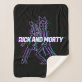 RICK UND MORTY™ | Glitched Rick and Morty Sherpadecke (Vorderseite)