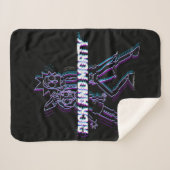RICK UND MORTY™ | Glitched Rick and Morty Sherpadecke (Vorderseite (Horizontal))