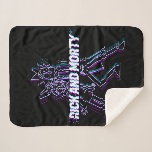RICK UND MORTY™ | Glitched Rick and Morty Sherpadecke (Vorderseite (Horizontal))