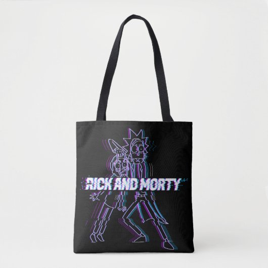 RICK UND MORTY™ | Glitched Rick and Morty Tasche (Vorderseite)