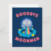 RICK UND MORTY™ | Goodbye Moonmen Einladungspostkarte (Vorne/Hinten)