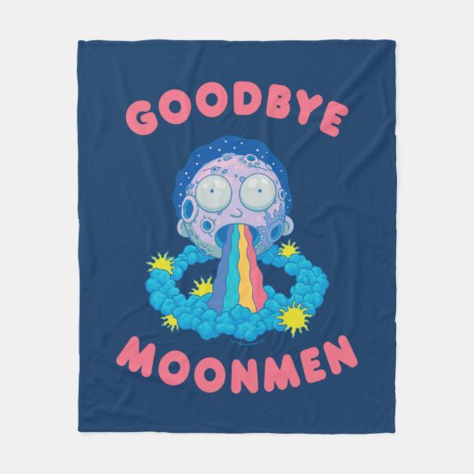 RICK UND MORTY™ | Goodbye Moonmen Fleecedecke (Vorderseite)