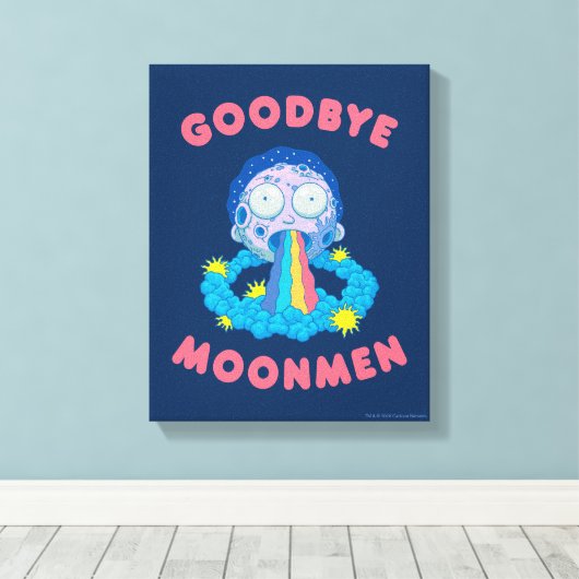 RICK UND MORTY™ | Goodbye Moonmen Leinwanddruck (Insitu (Holzboden))